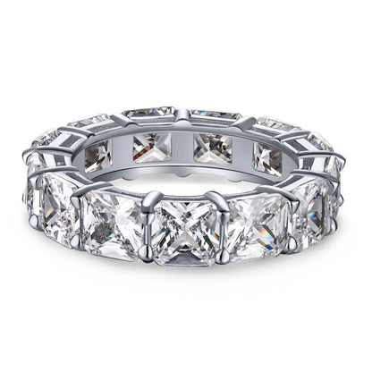 [Olivia JW]Elegant Princess Cut Tennis Ring