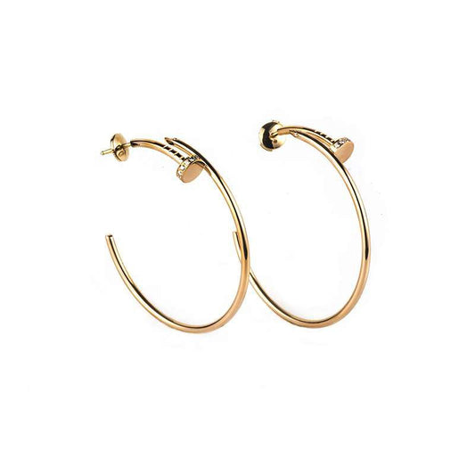 [Olivia JW]JUSTE EARRINGS GOLD DIAMONDS 1.8MM