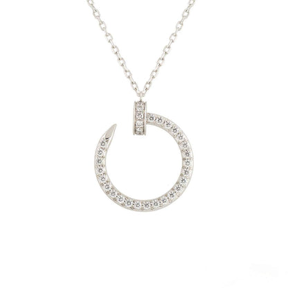 [Olivia JW]JUSTE NECKLACE SILVER DIAMONDS