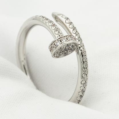 [Olivia JW]JUSTE RING 1.8MM SILVER DIAMONDS