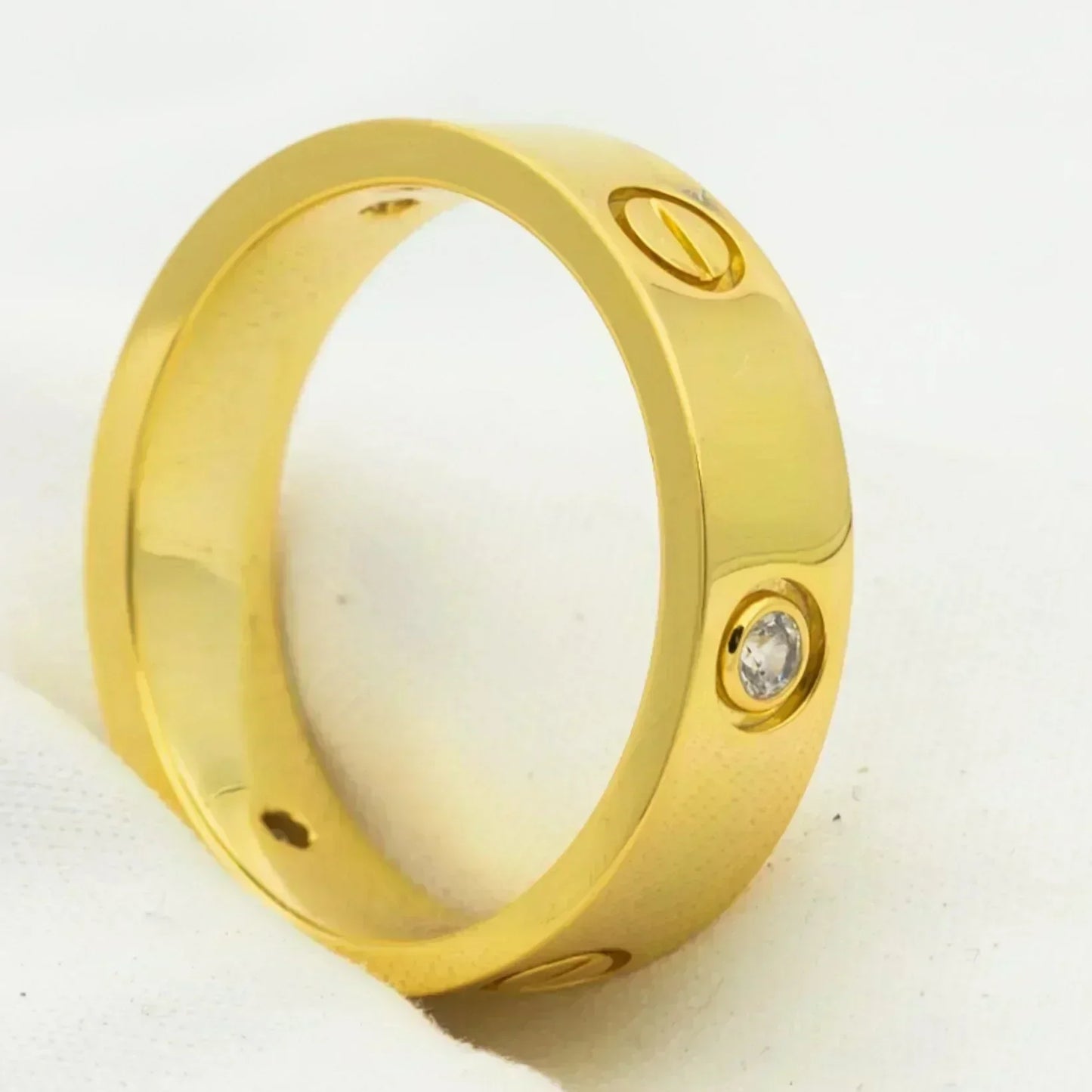 [Olivia JW]LOVE RING 5.5MM 3 DIAMONDS GOLD