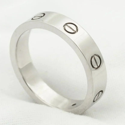 [Olivia JW]LOVE RING 4MM 1 DIAMOND SILVER