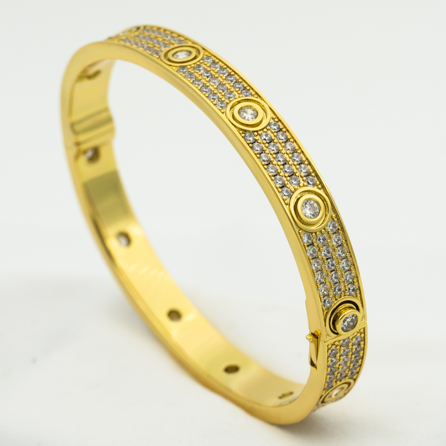 [Olivia JW]LOVE BRACELET 6.1MM DIAMOND-PAVED 10 BIG DIAMONDS