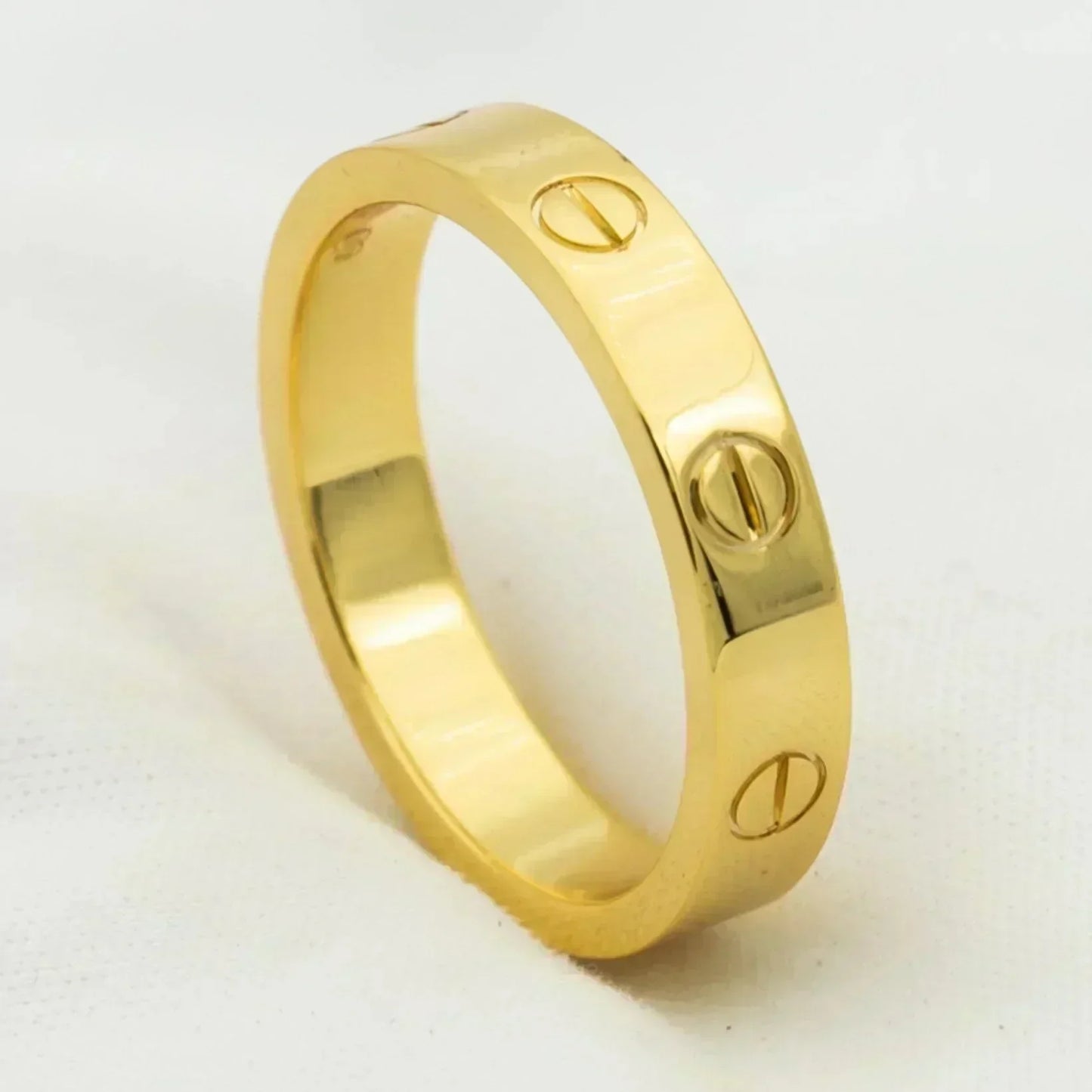 [Olivia JW]LOVE RING 4MM 1 DIAMOND GOLD