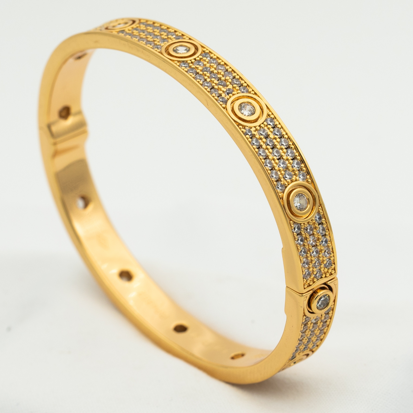 [Olivia JW]LOVE BRACELET 6.1MM DIAMOND-PAVED 10 BIG DIAMONDS
