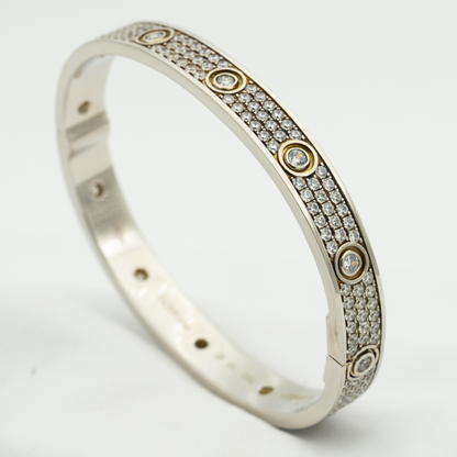 [Olivia JW]LOVE BRACELET 6.1MM DIAMOND-PAVED 10 BIG DIAMONDS