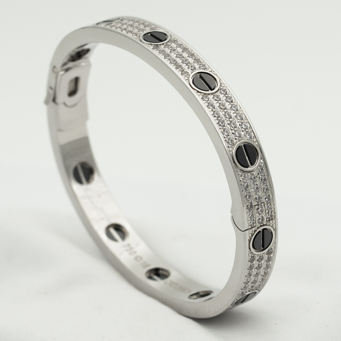 [Olivia JW]LOVE BRACELET 6.1MM DIAMOND-PAVED CERAMIC
