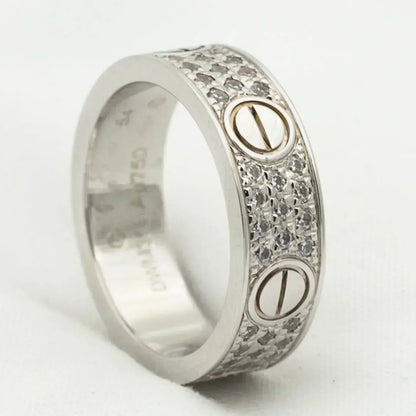 [Olivia JW]LOVE RING 5.5MM DIAMONDS PAVED
