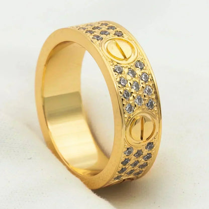 [Olivia JW]LOVE RING 5.5MM DIAMONDS PAVED
