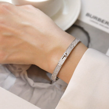 [Olivia JW]KELLY BRACELET DIAMOND PAVED