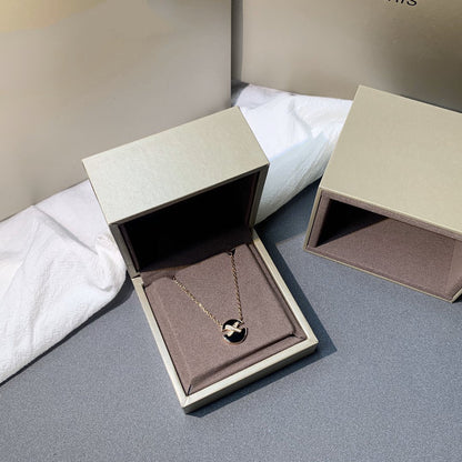 [Olivia JW]JEUX DE PINK GOLD DIAMOND NECKLACE