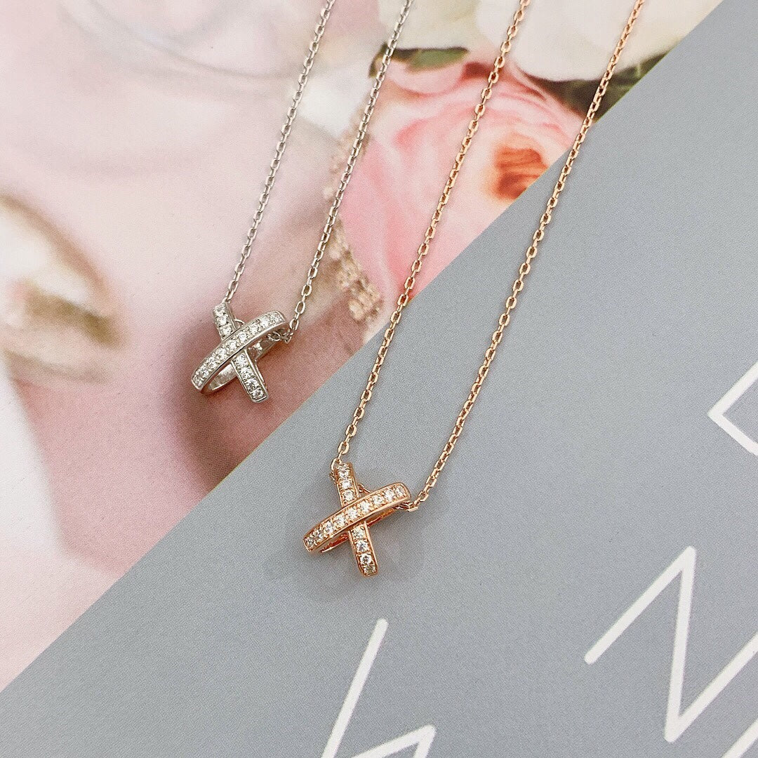 [Olivia JW]JEUX DE DIAMOND NECKLACE