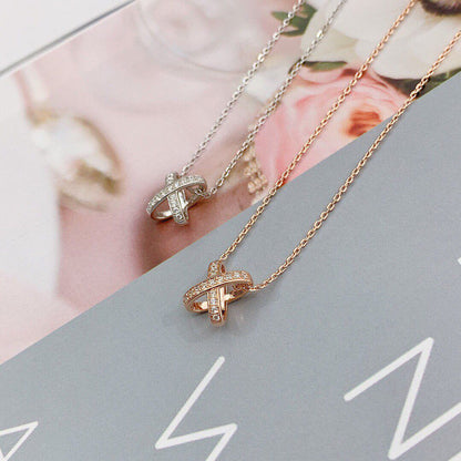 [Olivia JW]JEUX DE DIAMOND NECKLACE