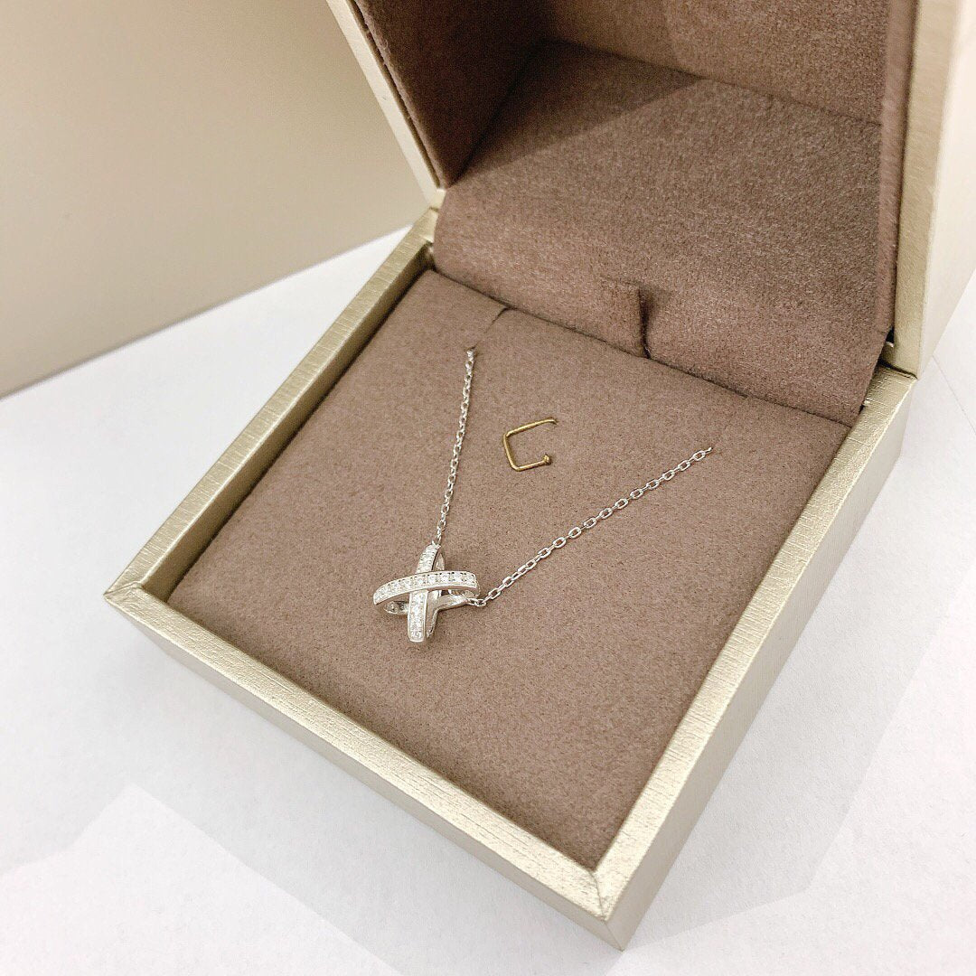 [Olivia JW]JEUX DE DIAMOND NECKLACE