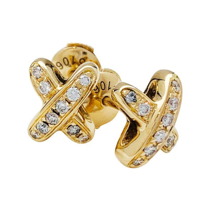 [Olivia JW]JEUX DE GOLD DIAMOND EARRINGS