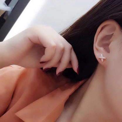 [Olivia JW]JEUX DE GOLD DIAMOND EARRINGS