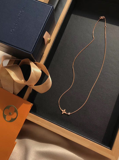 [Olivia JW]BLOSSOM PENDANT PINK GOLD AND DIAMOND