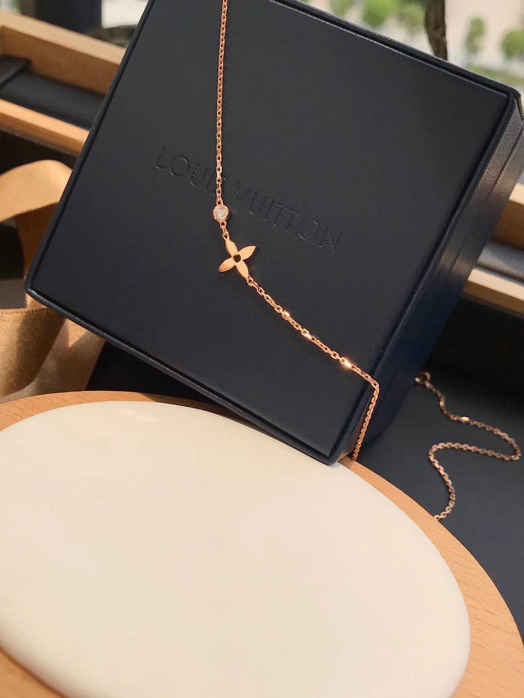 [Olivia JW]BLOSSOM PENDANT PINK GOLD AND DIAMOND