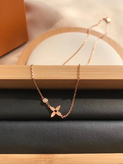 [Olivia JW]BLOSSOM PENDANT PINK GOLD AND DIAMOND