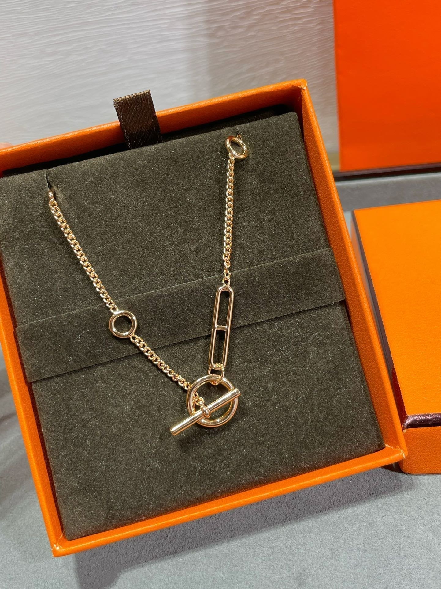 [Olivia JW]HM STERLING CHAINE D'ANCRE HEART