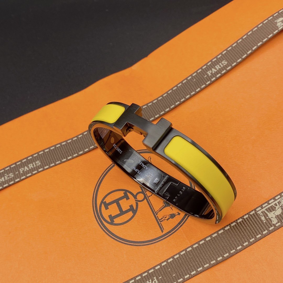 [Olivia JW]CLIC HM SO BLACK YELLOW BRACELET