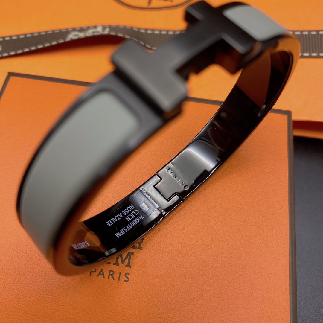[Olivia JW]CLIC HM SO BLACK GREY BRACELET
