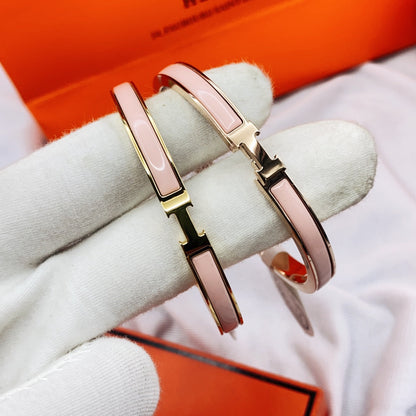 [Olivia JW]CLASSIC HM CLIC  PINK 8MM ENAMEL BRACELET