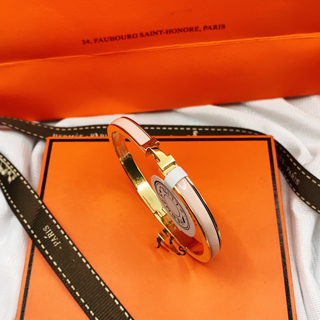 [Olivia JW]CLASSIC HM CLIC  PINK 8MM ENAMEL BRACELET
