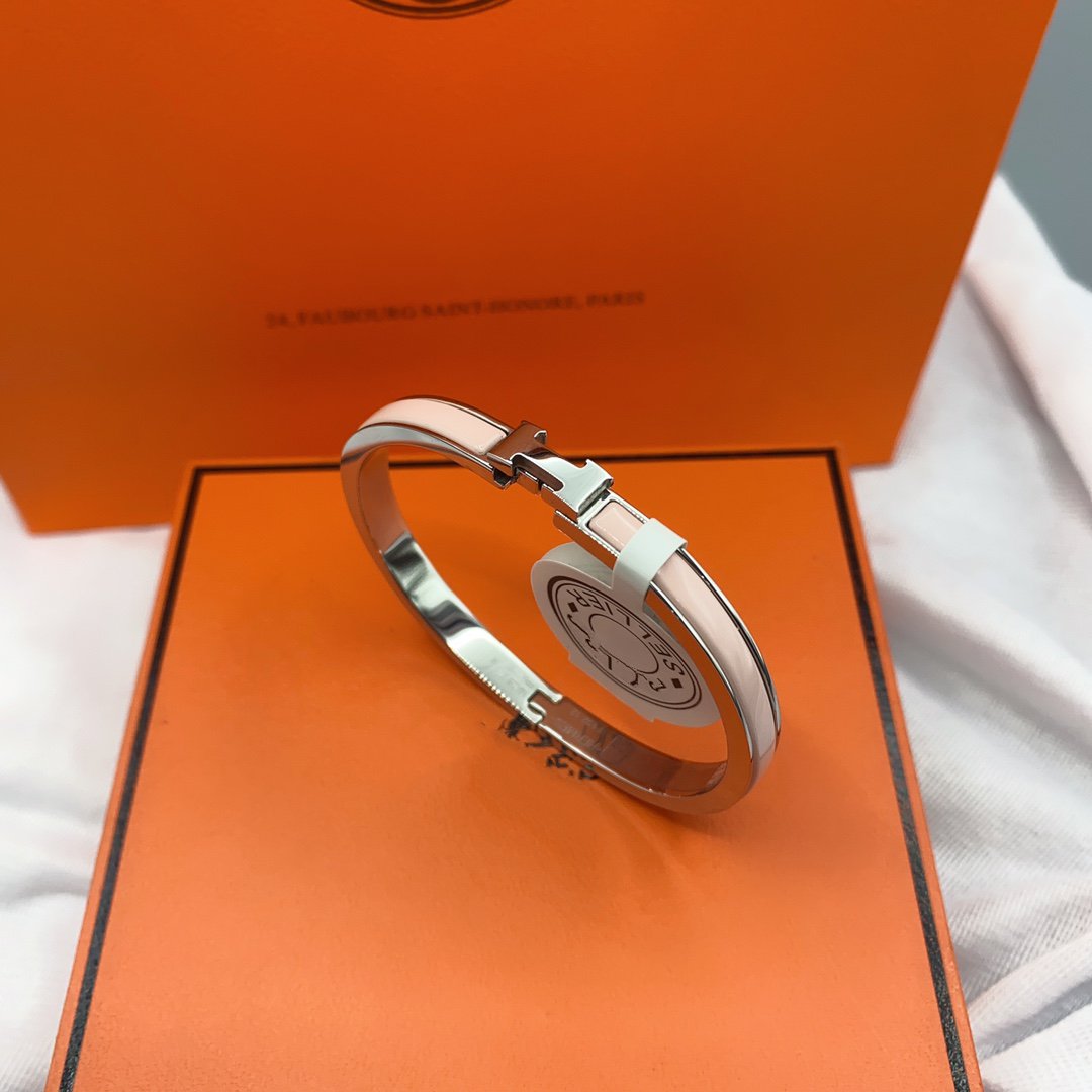 [Olivia JW]CLASSIC HM CLIC  PINK 8MM ENAMEL BRACELET