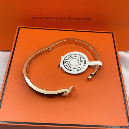 [Olivia JW]CLASSIC HM CLIC BLACK 8MM ENAMEL BRACELET