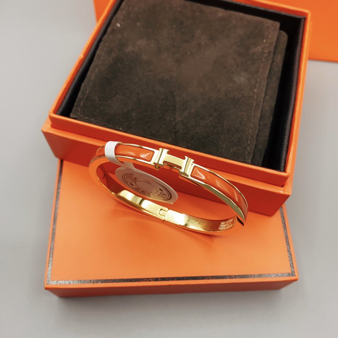 [Olivia JW]CLASSIC HM CLIC RED 8MM ENAMEL BRACELET