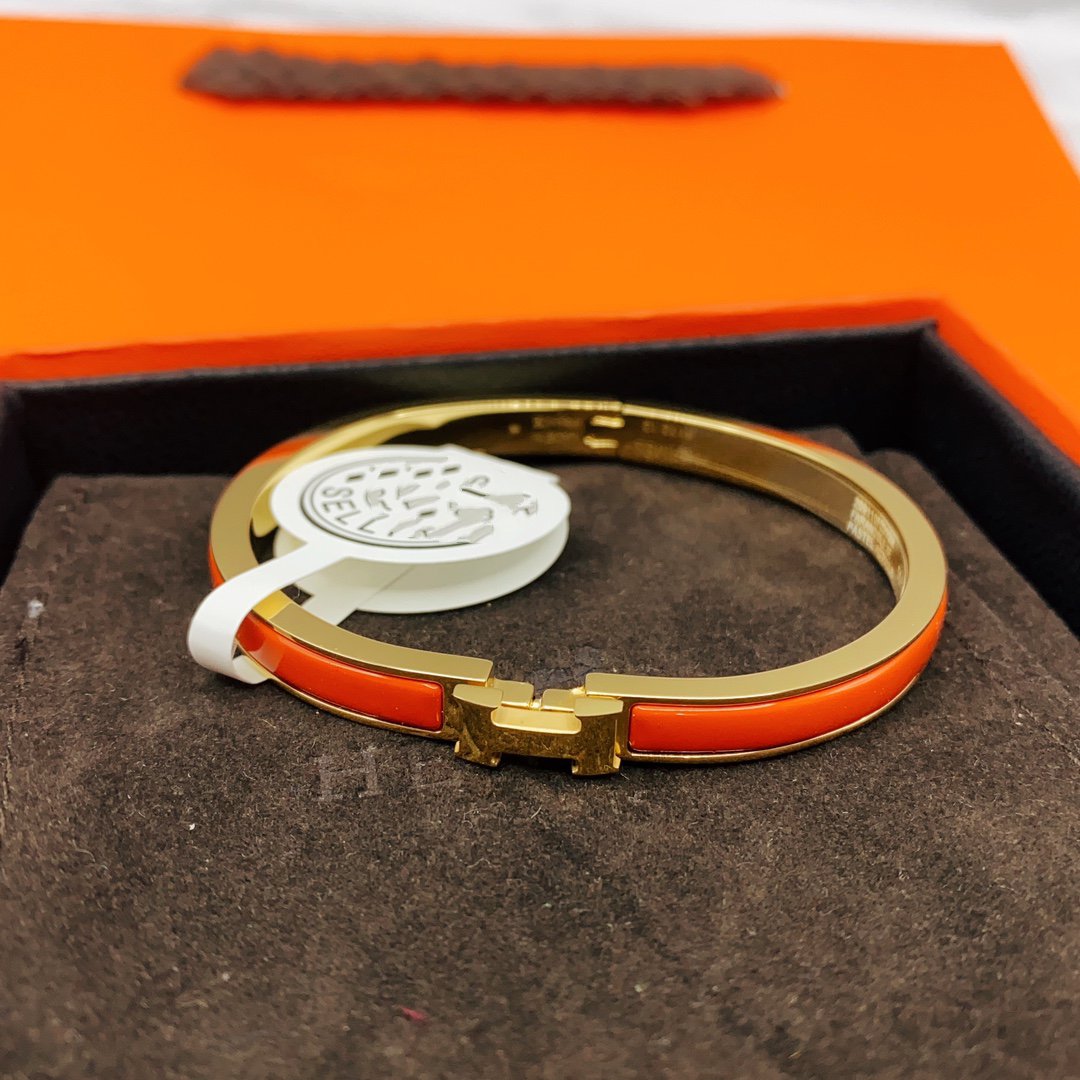 [Olivia JW]CLASSIC HM CLIC RED 8MM ENAMEL BRACELET