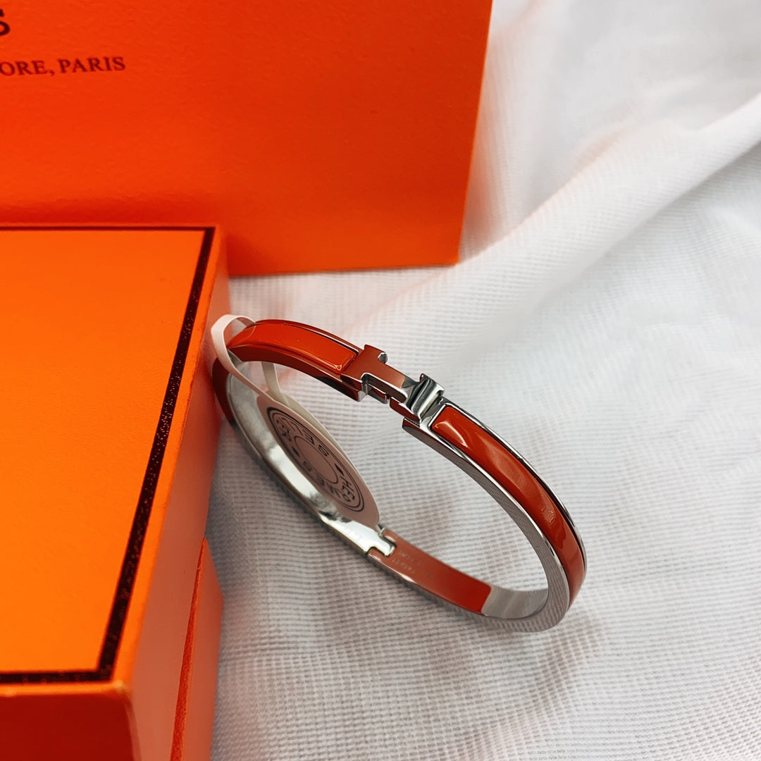 [Olivia JW]CLASSIC HM CLIC RED 8MM ENAMEL BRACELET