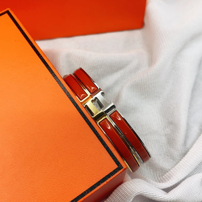 [Olivia JW]CLASSIC HM CLIC RED 8MM ENAMEL BRACELET