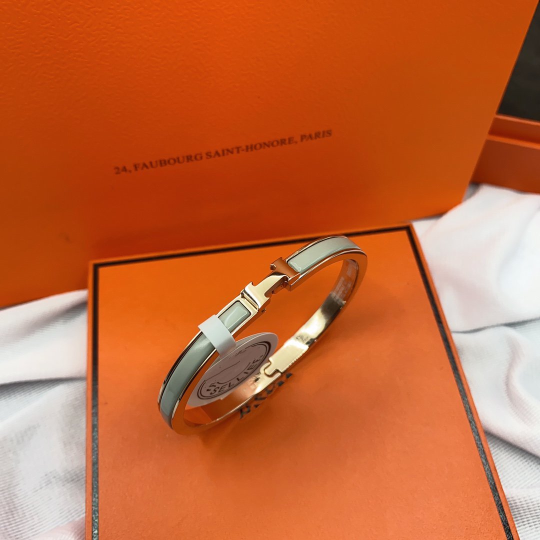 [Olivia JW]CLASSIC HM CLIC GREEN 8MM ENAMEL BRACELET