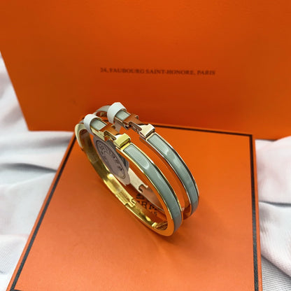 [Olivia JW]CLASSIC HM CLIC GREEN 8MM ENAMEL BRACELET