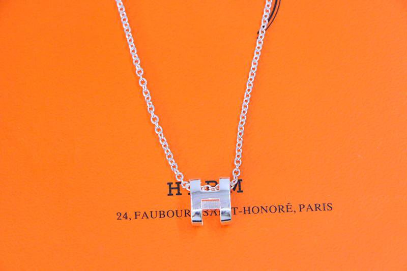 [Olivia JW]HM NECKLACE H LETTER OVAL SERIES