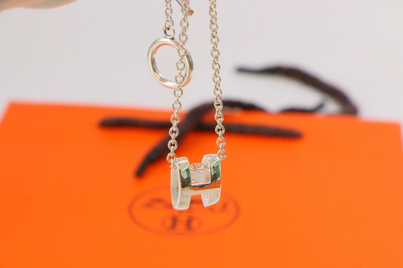[Olivia JW]HM NECKLACE H LETTER OVAL SERIES