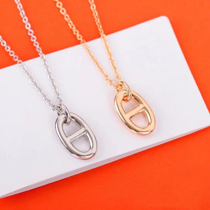 [Olivia JW]HM PIG NOSE NECKLACE