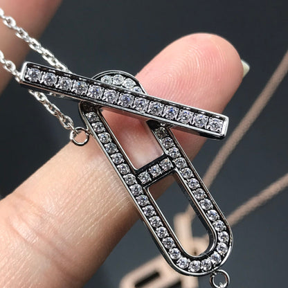[Olivia JW]HM NECKLACE PLATINUM ROSE GOLD DIAMOND