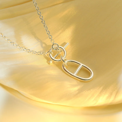 [Olivia JW]HM CHAINE D'ANCRE PENDANT NECKLACE STERLING SILVER