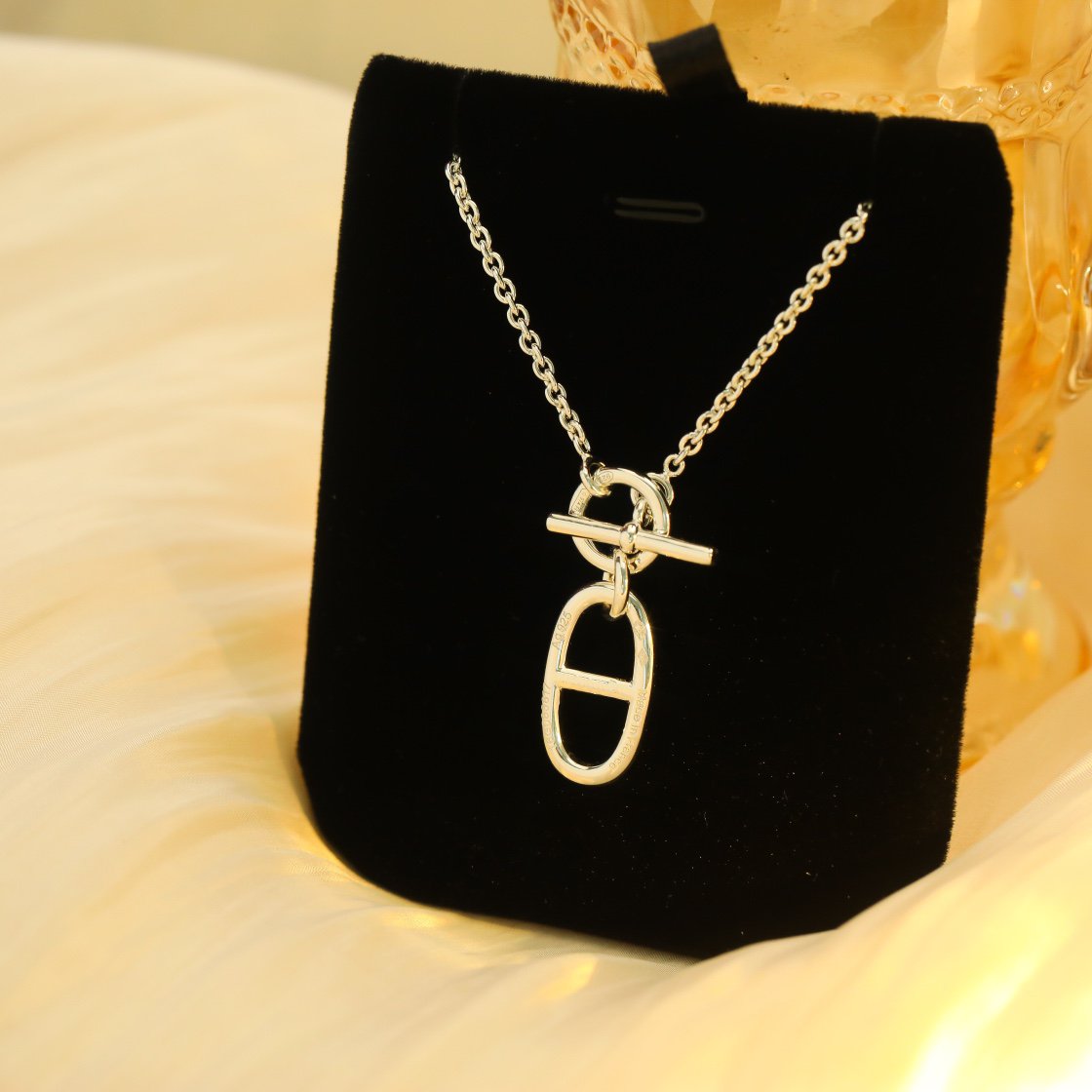 [Olivia JW]HM CHAINE D'ANCRE PENDANT NECKLACE STERLING SILVER