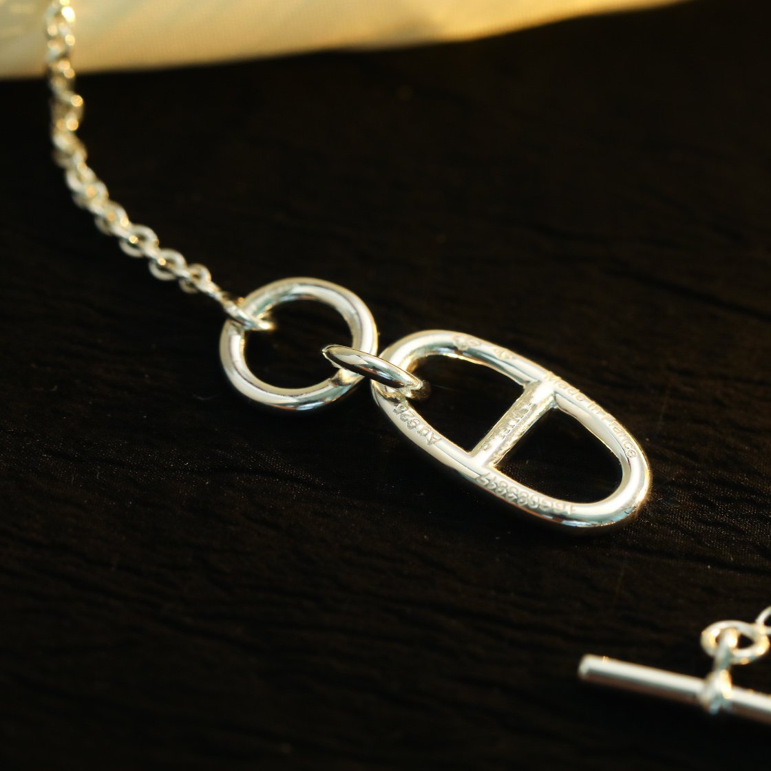 [Olivia JW]HM CHAINE D'ANCRE PENDANT NECKLACE STERLING SILVER