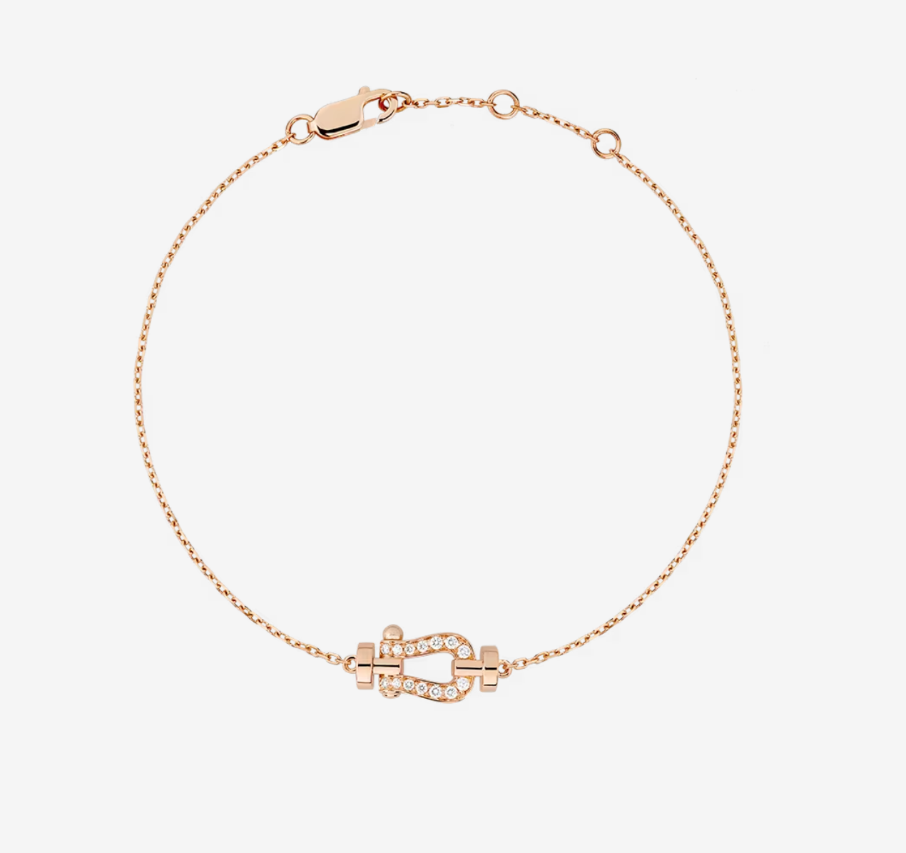[Olivia JW]FORCE 10 FULL DIAMOND BUCKLE CHAIN LINK MINI MODEL