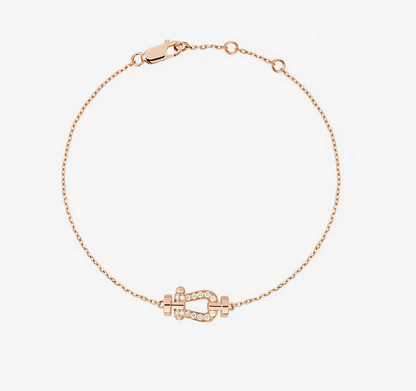 [Olivia JW]FORCE 10 FULL DIAMOND BUCKLE CHAIN LINK MINI MODEL