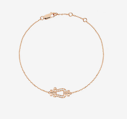 [Olivia JW]FORCE 10 FULL DIAMOND BUCKLE CHAIN LINK MINI MODEL