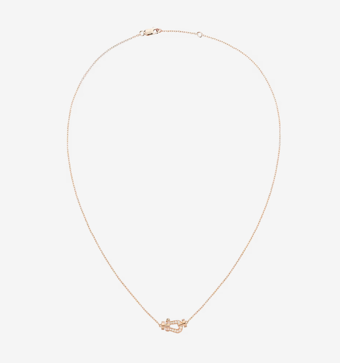 [Olivia JW]FORCE 10 DIAMOND PINK GOLD NECKLACE MINI MODEL