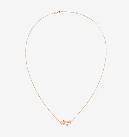 [Olivia JW]FORCE 10 DIAMOND PINK GOLD NECKLACE MINI MODEL