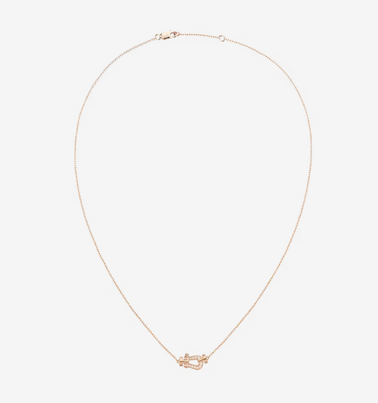 [Olivia JW]FORCE 10 DIAMOND PINK GOLD NECKLACE MINI MODEL