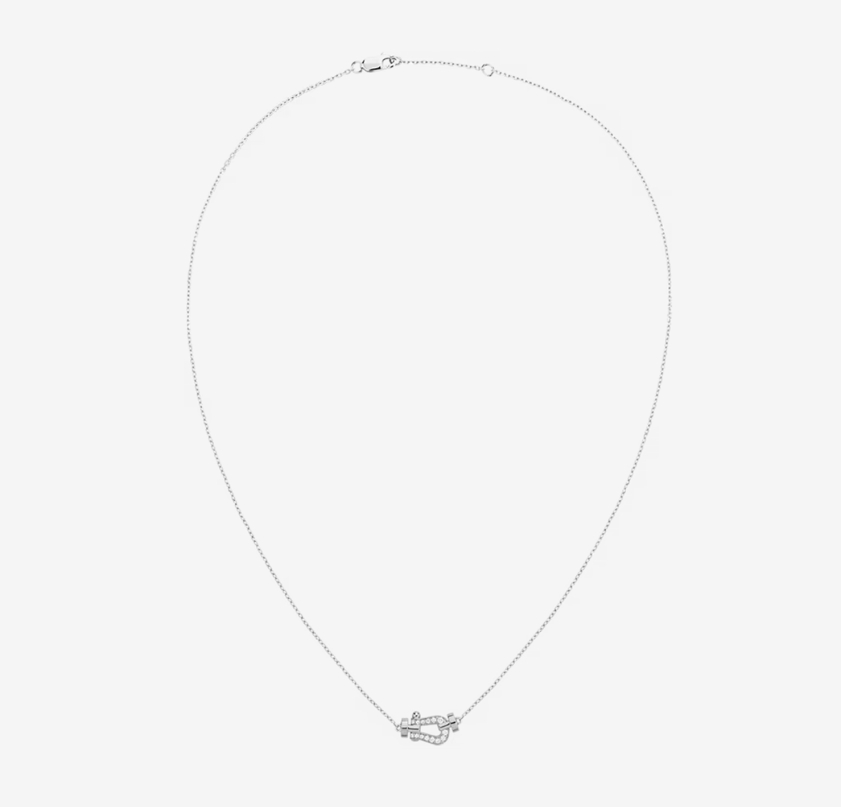 [Olivia JW]FORCE 10 DIAMOND SILVER NECKLACE MINI MODEL